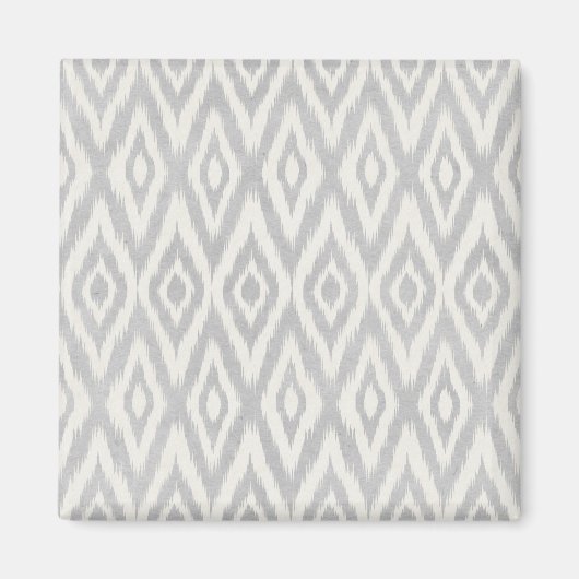Grijze aztec-pasteelWaterverf Ikat Soft Geometric Magneet (Voorkant)