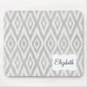 Grijze aztec-pasteelWaterverf Ikat Soft Geometric Muismat