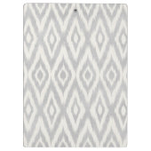 Grijze Aztec Waterverf Pastel Ikat Zacht Geometris Klembord (Achterkant)