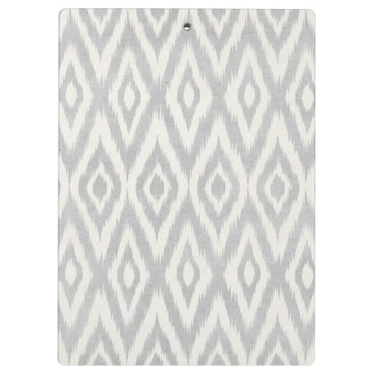 Grijze Aztec Waterverf Pastel Ikat Zacht Geometris Klembord (Achterkant)