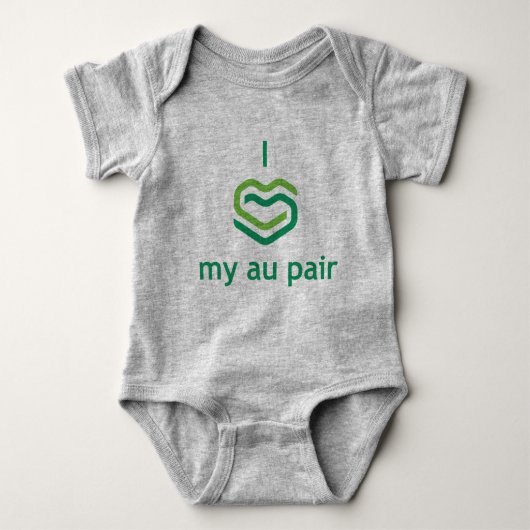 Grijze Baby Bodysuit (Voorkant)