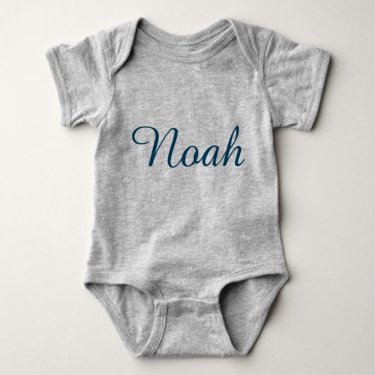 Grijze Baby Bodysuit T-shirt (Voorkant)