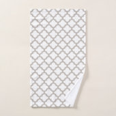 Grijze badhanddoeken set cadeau bad handdoek (Handdoek)
