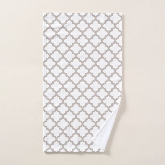 Grijze badhanddoeken set cadeau bad handdoek (Handdoek)