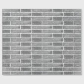 Grijze bakstenen muur textuur inpakpapier (Vlak)