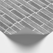 Grijze bakstenen muur textuur inpakpapier (Hoek)