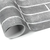 Grijze bakstenen muur textuur inpakpapier (Rol Hoek)