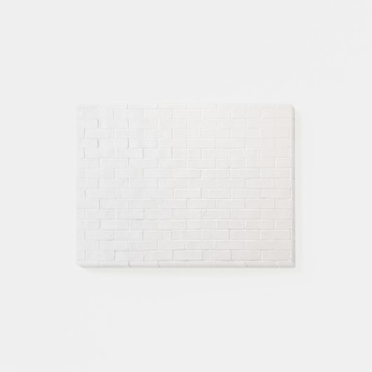 Grijze bakstenen textuur Grunge witte brick Post-it® Notes (Voorkant)