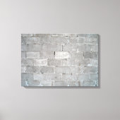 Grijze bakstenen wandtextuur canvas afdruk (Voorkant)