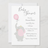 Grijze ballonMinimalistisch klapscript Kaart (Voorkant)