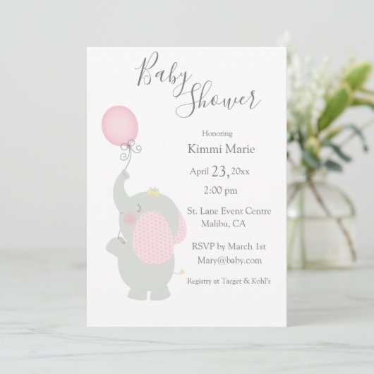 Grijze ballonMinimalistisch klapscript Kaart (Staand voorkant)