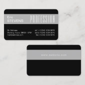 Grijze band moderne minimale professionele afdekki visitekaartje (Voorkant / Achterkant)