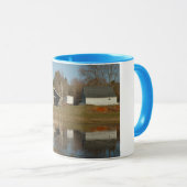 Grijze Barn - Reflecties van de Sereniteit Mok (Voorkant rechts)