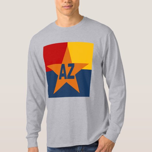 Grijze Basic T-shirt ARIZONA (Voorkant)