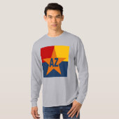 Grijze Basic T-shirt ARIZONA (Voorkant volledig)