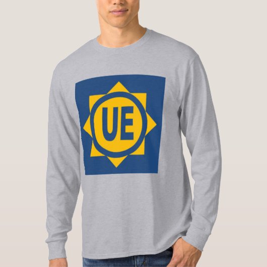 Grijze Basic T-shirt EUROPESE UNIE (Voorkant)