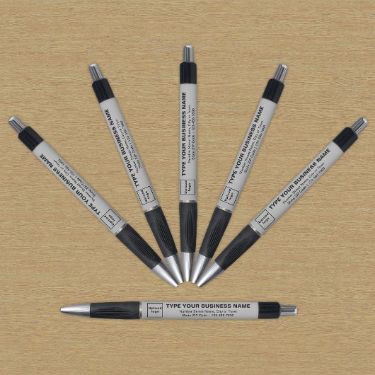 Grijze bedrijfsmerk op pen