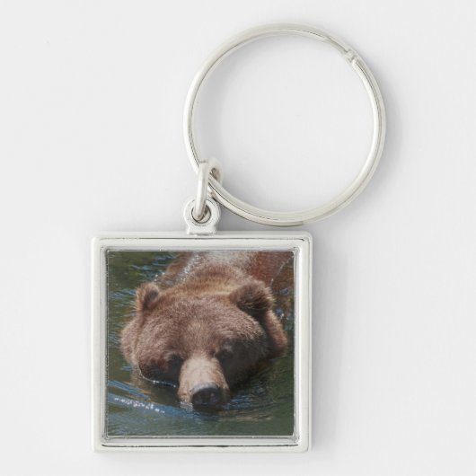 Grijze beer sleutelhanger (Voorkant)
