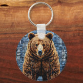 Grijze beer sleutelhanger (Voorkant)