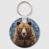 Grijze beer sleutelhanger (Achterkant)