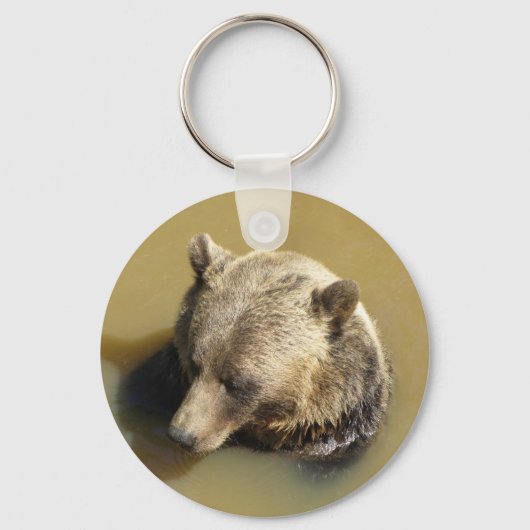 Grijze beer sleutelhanger (Voorkant)