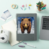 Grijze beer sticker (iPad Cover)