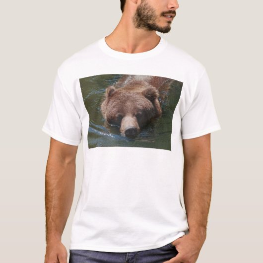 Grijze beer t-shirt (Voorkant)