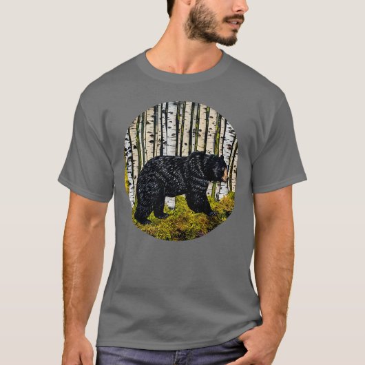 Grijze beer t-shirt (Voorkant)