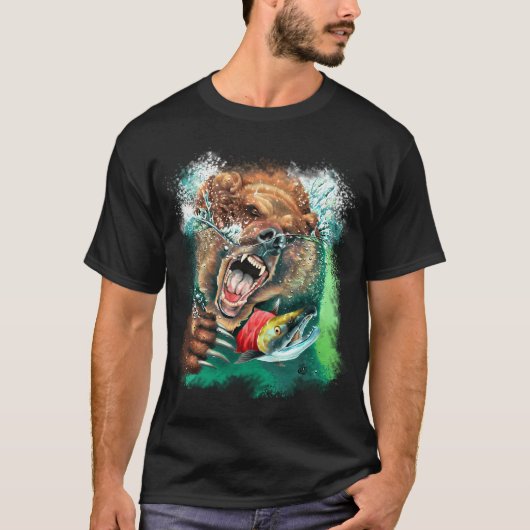Grijze beer t-shirt (Voorkant)