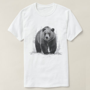 Grijze beer t-shirt