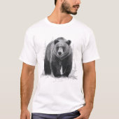 Grijze beer t-shirt (Voorkant)