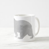Grijze Beer Waterverf Coffee Mok Alaska Grizzly (Voorkant rechts)