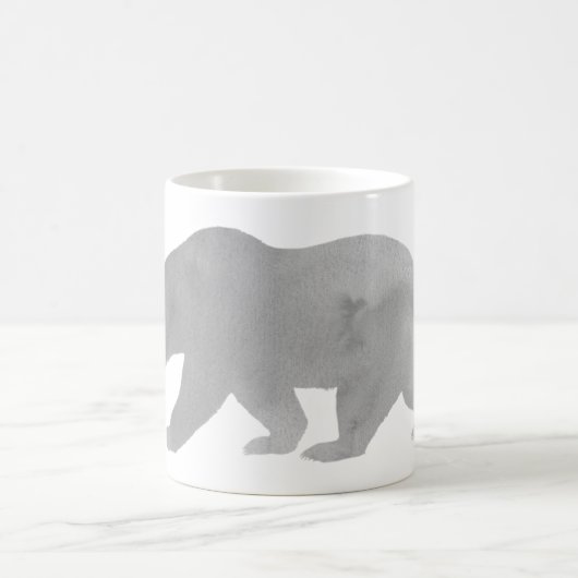 Grijze Beer Waterverf Coffee Mok Alaska Grizzly (Center)