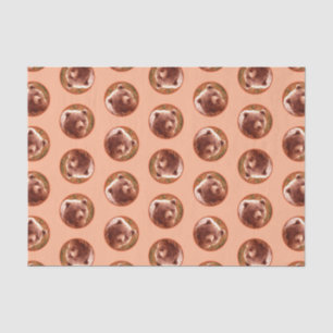 Grijze Beren snijwonden in Firewed Painting Wildli Tissuepapier