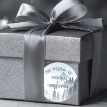 Grijze berg mist bos wildernis winter bruiloft