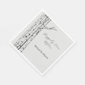 Grijze Berk Bomen Trouwen Servet (Hoek)