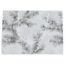 Grijze besneeuwde kerstboomtakken