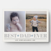 Grijze BESTE DAG OOIT collage 2 Foto BLUE HEARTS Fotoplaat (voorkant)