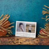 Grijze BESTE DAG OOIT collage 2 Foto BLUE HEARTS Fotoplaat (Zijkant)