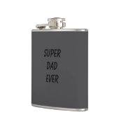 Grijze "beste vader ooit" heupfles (Links)