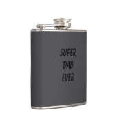 Grijze "beste vader ooit" heupfles (Rechts)