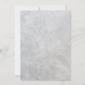 Grijze beton en Paarse bruiloft redden de datum Kaart (Achterkant)