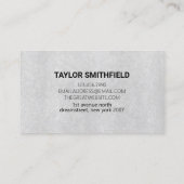 Grijze beton visitekaartje (Achterkant)