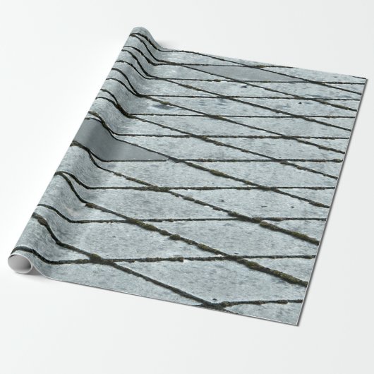 Grijze betonbedekking cadeaupapier (Uitgerold)