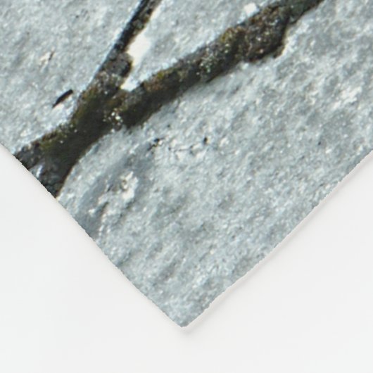 Grijze betonbedekking fleece deken (Hoek)