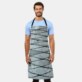 Grijze betonbedekking schort (Gedragen)