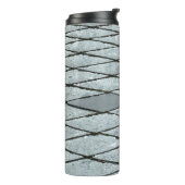 Grijze betonbedekking thermosbeker (Gedraaid links)