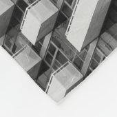 Grijze betonbouw fleece deken (Hoek)