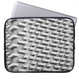 Grijze betonbouw laptop sleeve