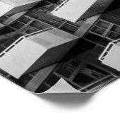 Grijze betonbouw poster (Hoek)